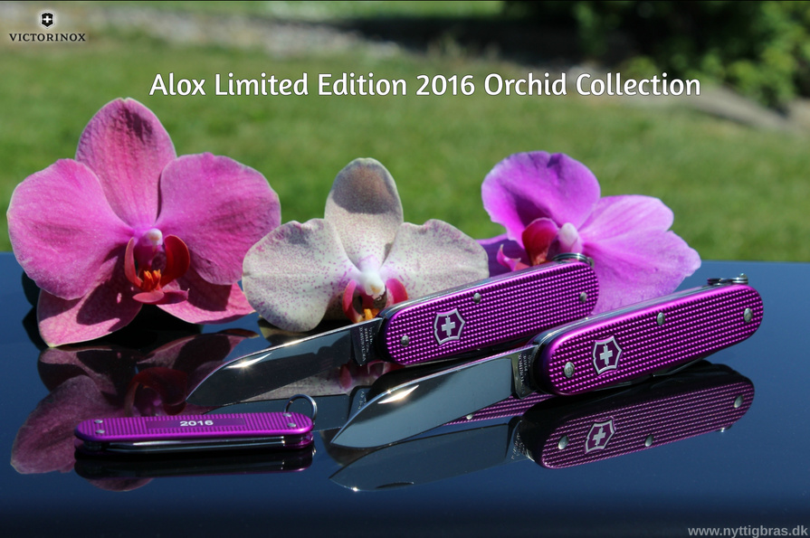 Victorinox Alox Limited Edition 2016 Orchid sæt med 3 schweizerknive