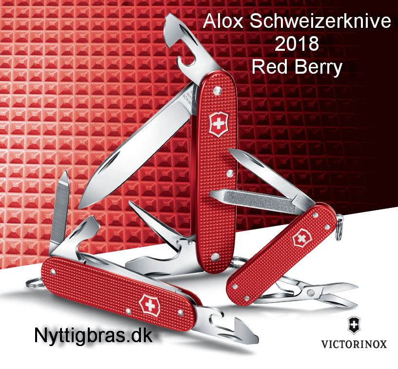 Schweizerknive Alox Red Berry 2018 fra Victorinox