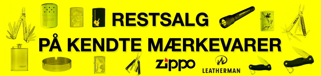 Kæmpe restsalg af originale Zippo lightere