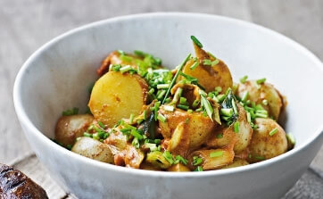 Spicy varm kartoffelsalat